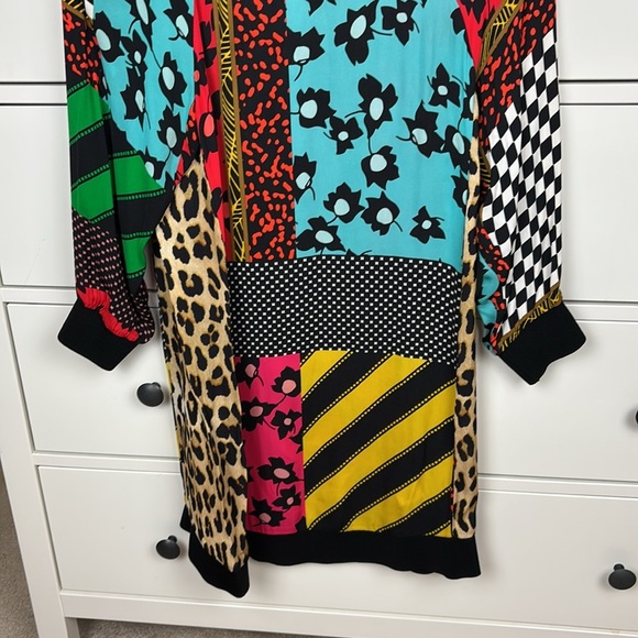 Alice + Olivia Jetti Raglan Sweatshirt Dress Multicolor - Size XS - Picture 3 of 13